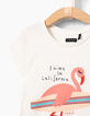 Girls' off-white flamingo-surfer T-shirt-3