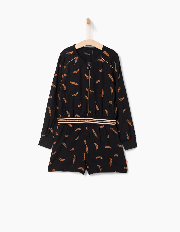 Combishort Fluide Texturé Non Coloré À Col Montant | Robes | PLT FR