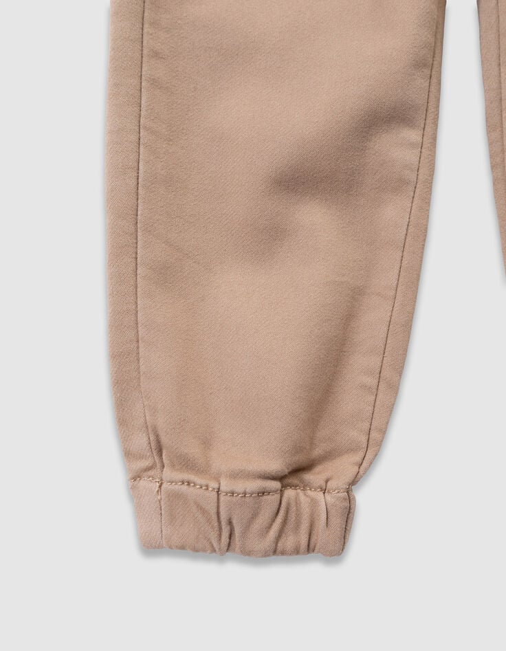 Boys’ beige loose jeans with elasticated waist-4 Boys’ beige loose jeans with elasticated waist-4
