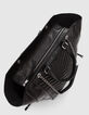 Bolso tote 1440 cuero negro grande para Mujer-4