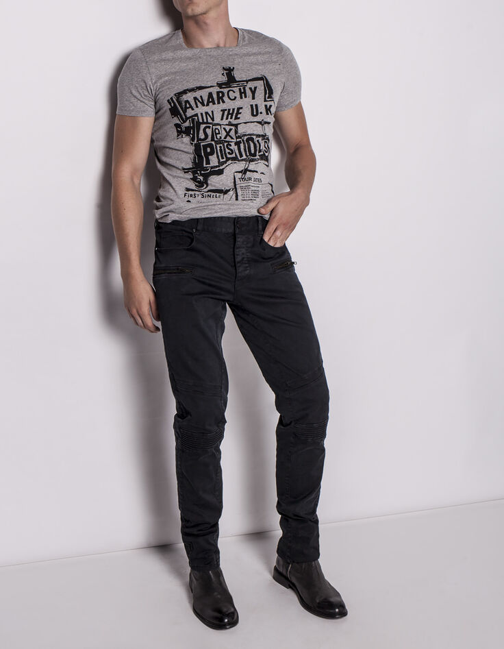 Pantalon gris homme-2