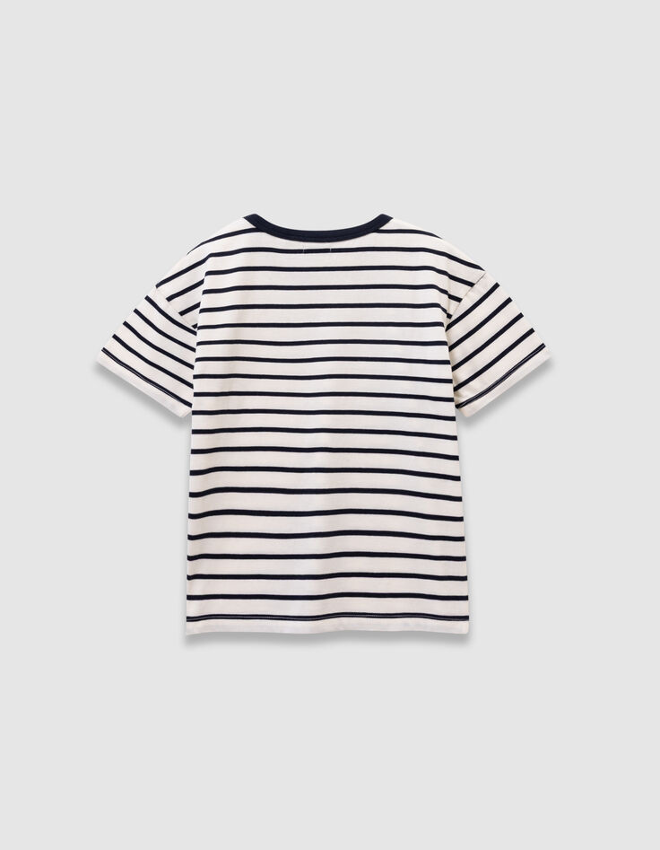 Camiseta marinera algodón rayas azul marino niña-3 Camiseta marinera algodón rayas azul marino niña-3