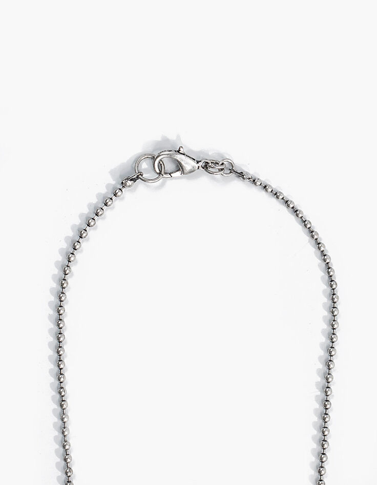 Sautoir maille boule médaille IKKS femme-3