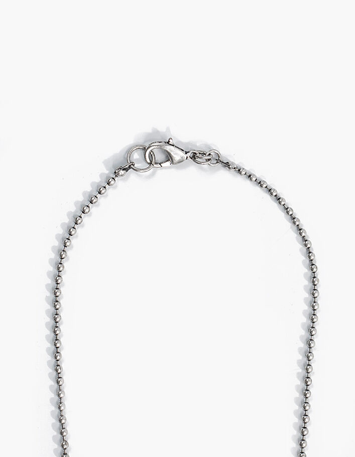 Women’s link necklace, IKKS ball medallion - IKKS