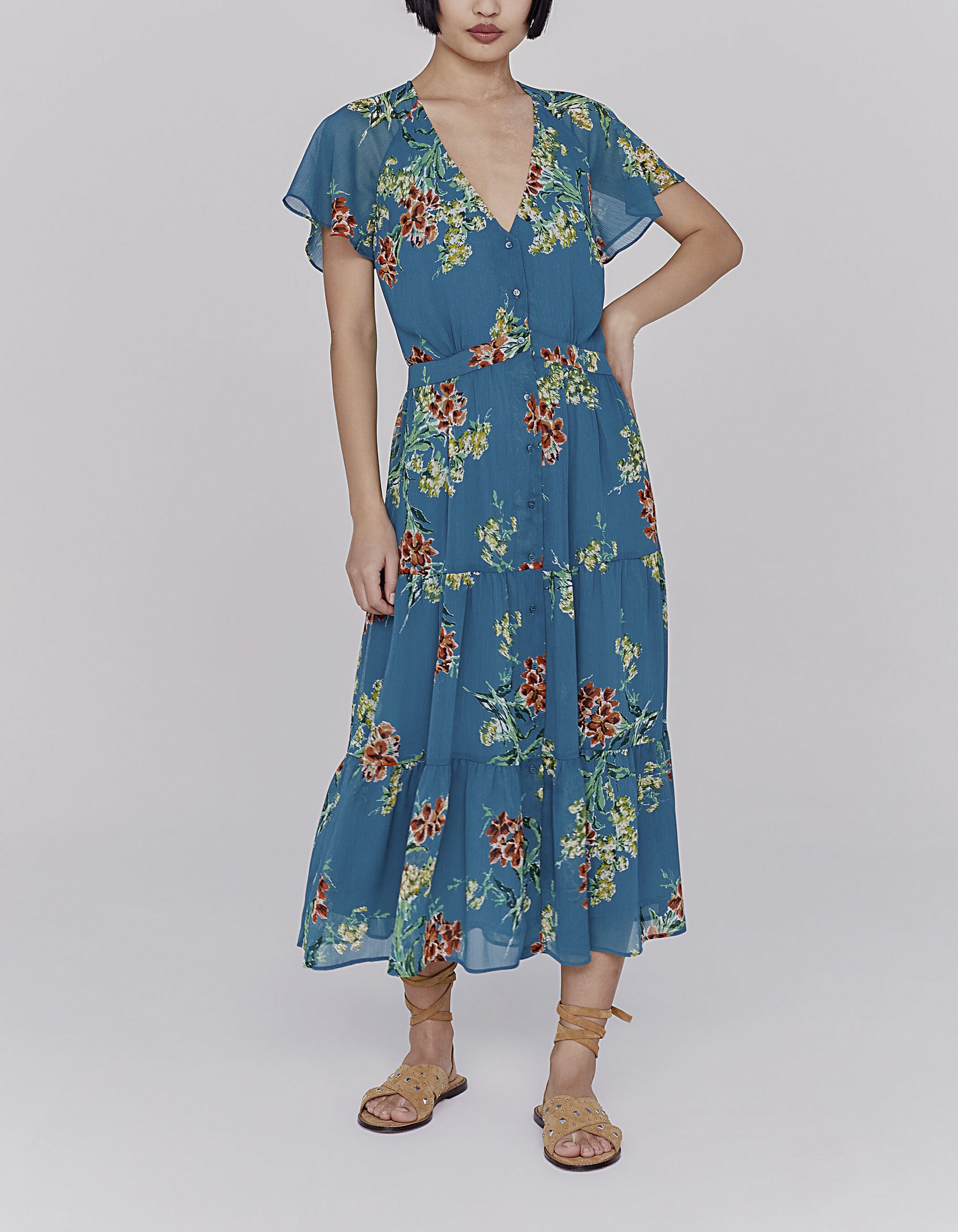 Robe fleurie ikks femme online