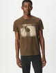 Camiseta manga corta caqui foto motero hombre-2