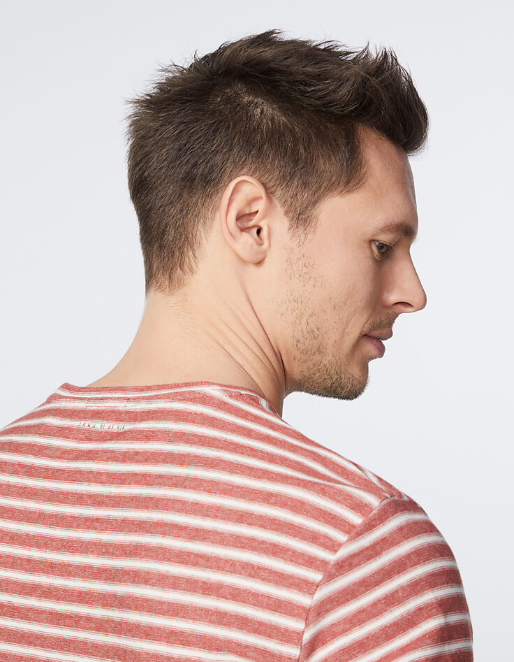 Men’s mauve striped sailor T-shirt-4