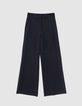 Pantalón recto de traje negro para Mujer-3