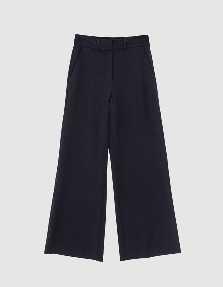 Pantalón recto de traje negro para Mujer-3