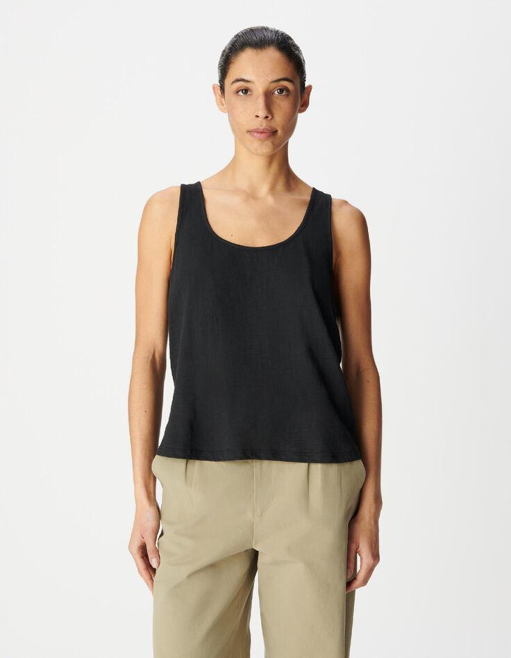 D&eacute;bardeur noir t&ecirc;te de mort brod&eacute;e dos Femme-3