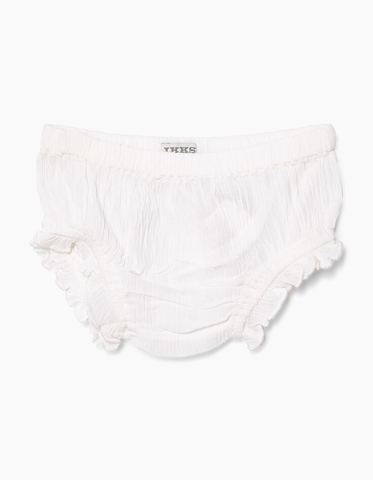 Witte jurk met borduursel voor babymeisjes-5