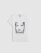 Tee-shirt rock blanc coton bio visage BLONDIE Femme-5
