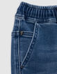 LOOSE blauwe denim ultrabestendige jogger voor jongens-2