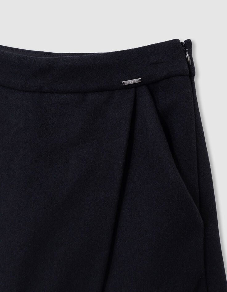 Jupe-short noire lainage fille-4 Jupe-short noire lainage fille-4
