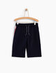 Bermuda navy à poche zippé côté garçon -2