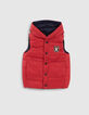 Boys&rsquo; navy and red reversible sleeveless padded jacket-2