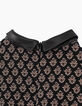 Vestido-patinadora negro jacquard efecto brocado copper-6