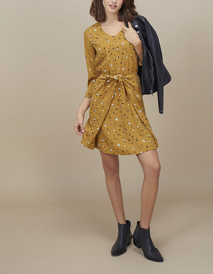 I.Code leoflower print dress-6
