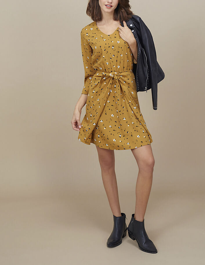 I.Code leoflower print dress - I.CODE