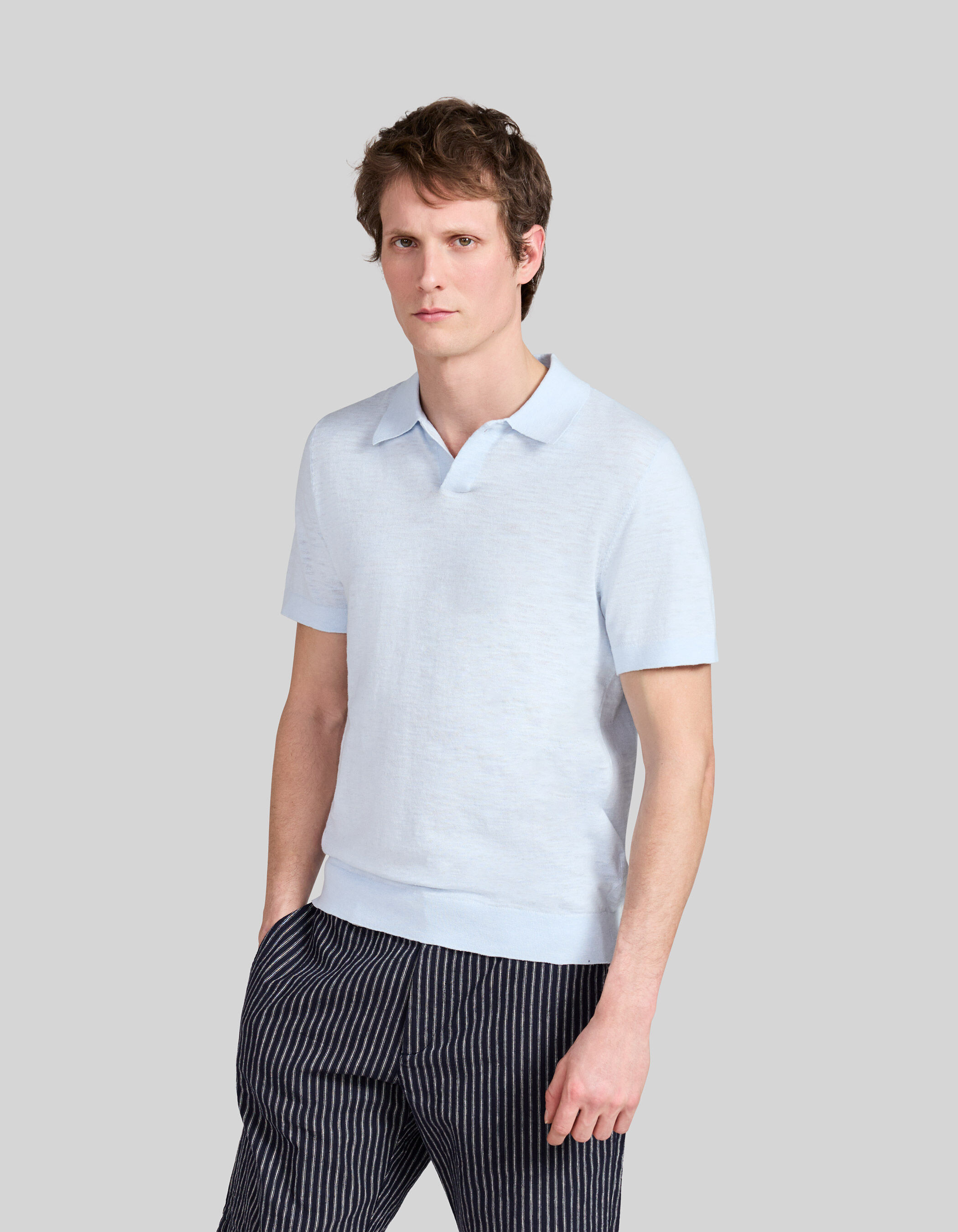 Polo ciel tricot leger Homme IKKS