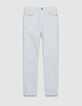 7/8 witte slim jeans met hoge taille Nina Dames-1