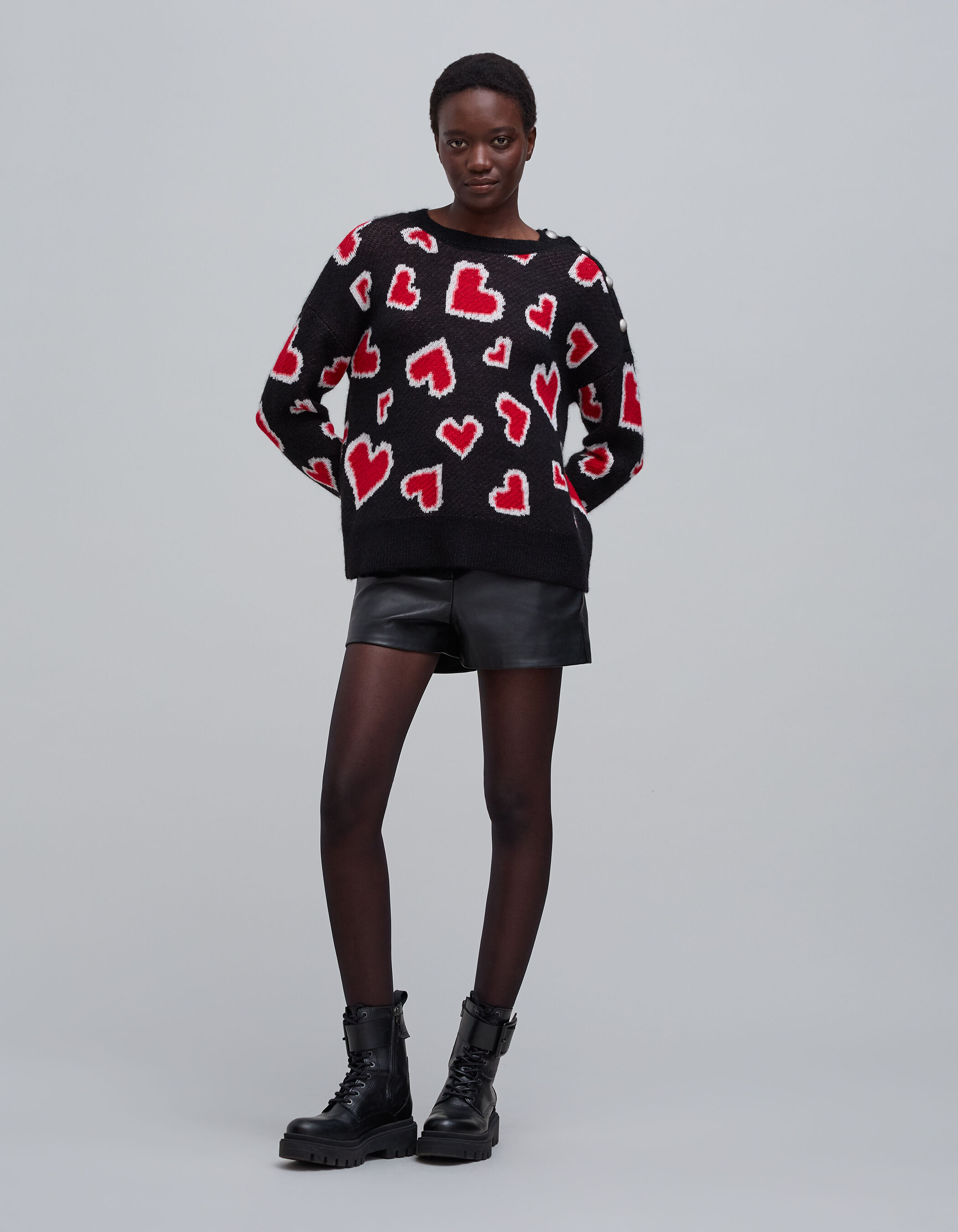 WILLFULLY（ウィルフリー）の「heart dot jacquard reversible cropped knit  cardigan（カーディガン/ボレロ）」 - WEAR