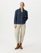 Women’s white denim striped shirt-2