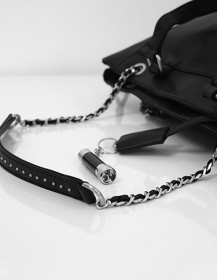 Bolso de piel negro 1440 ROCK Leather Story mujer - IKKS