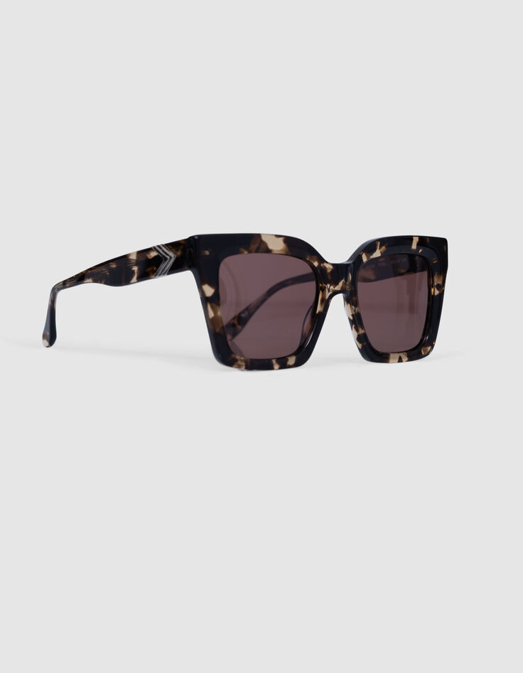Braune Sonnenbrille Billy rosa Gläser-2