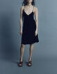 Women’s black Ecovero® strappy dress with XL beads-5