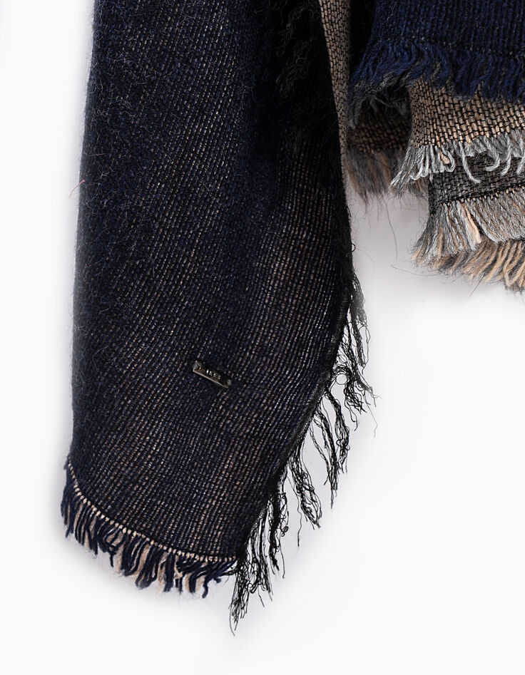 Chèche vison façon patchwork Homme-2