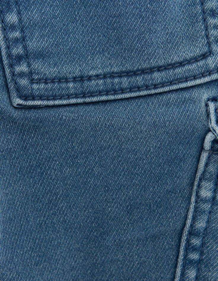 Baby boys' blue cargo jeans with elasticated waist-7