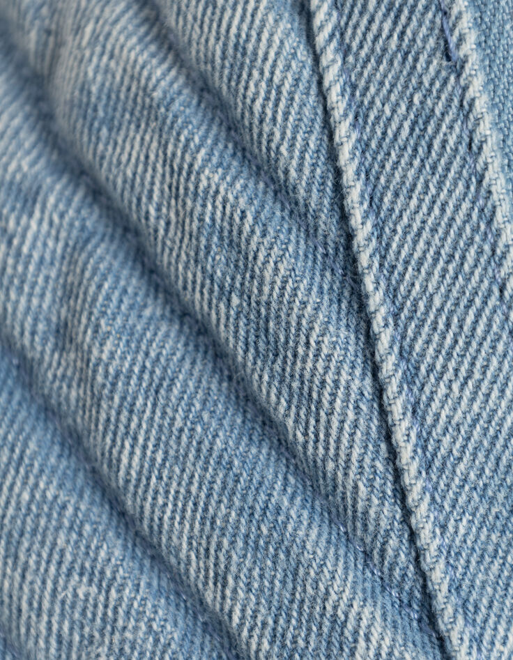 Sac banane 1440 bleu en jean délavé Femme-7