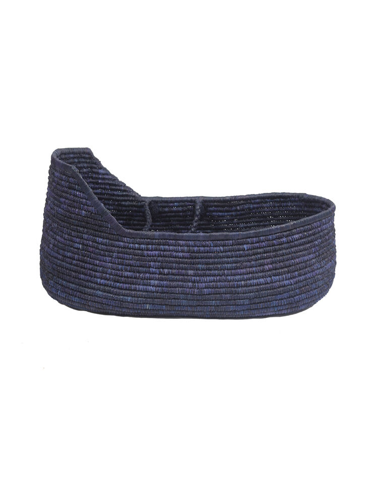 Marineblaue Babytragetasche und Baumwollmatte NORO-1