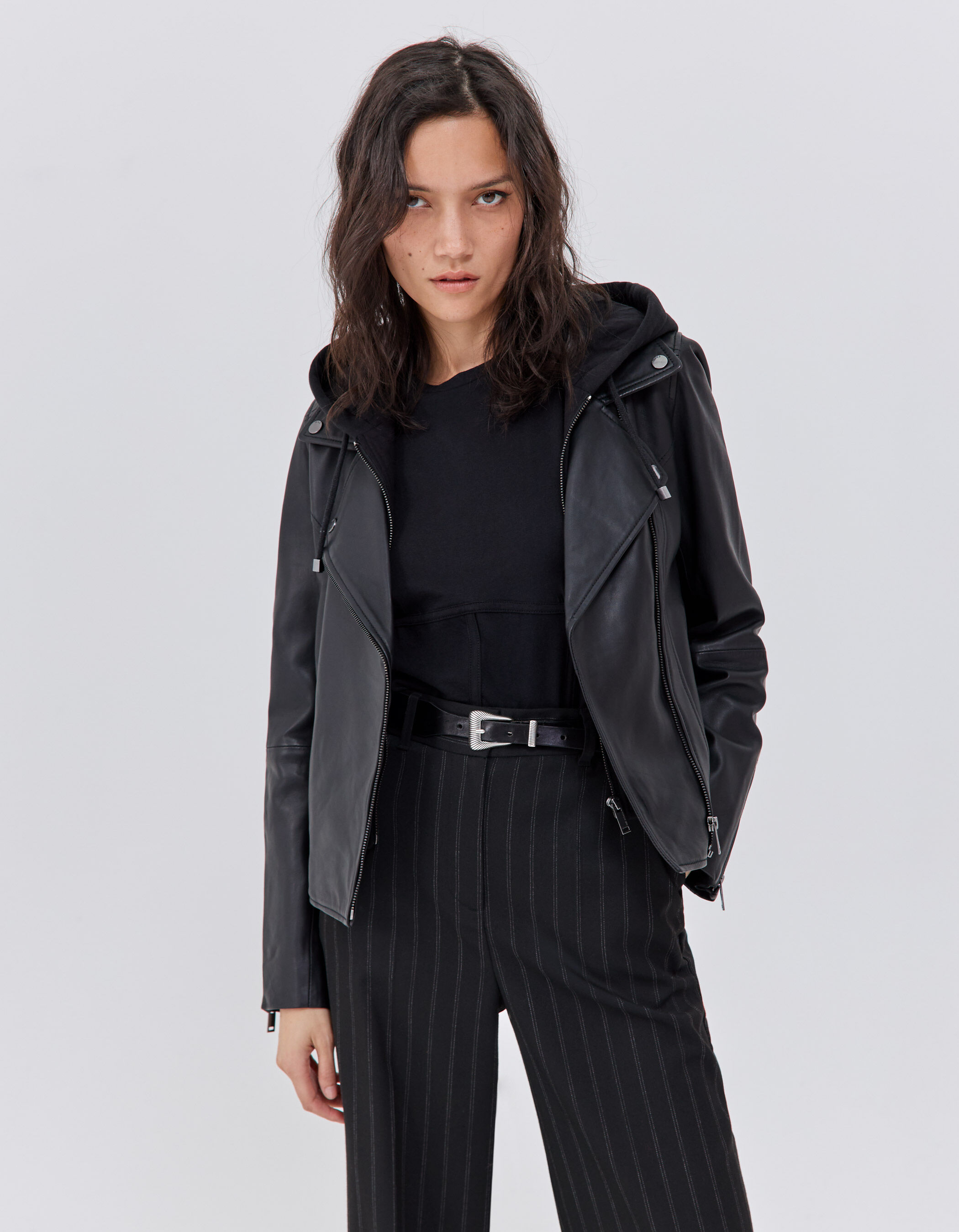 Veste cuir on sale ikks femme