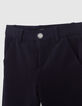 Boys’ navy knit trousers-2