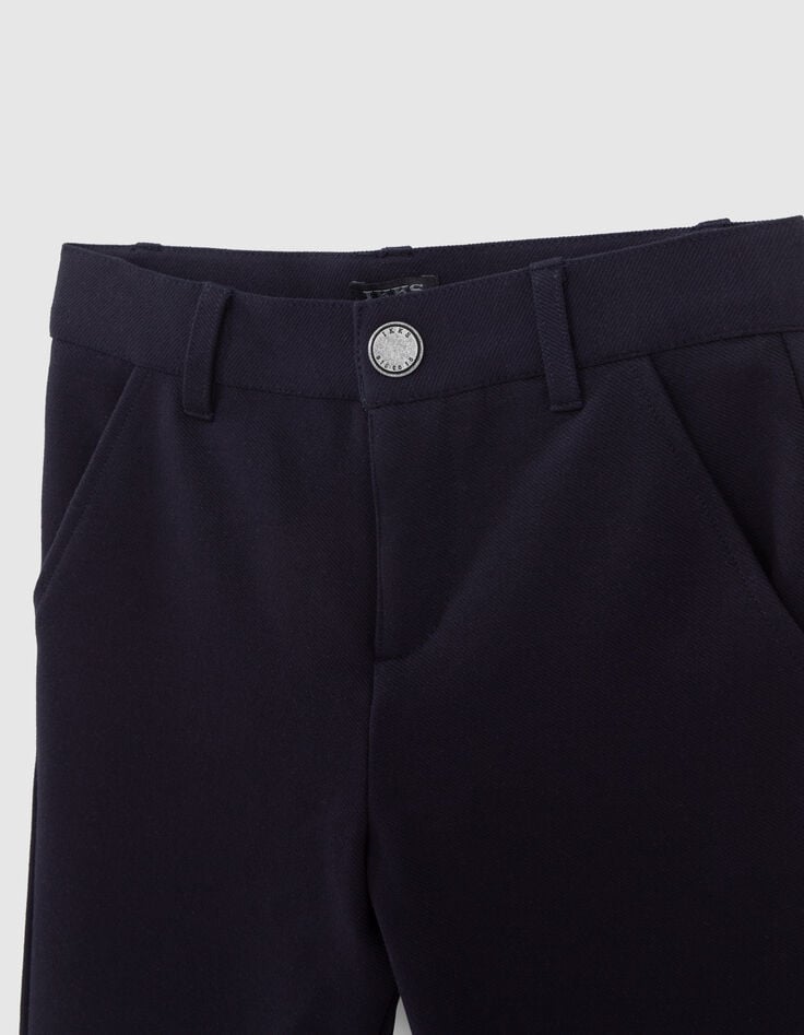 Boys’ navy knit trousers-2