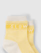 Socken in Marineblau, Weiß und Gelb für Babyjungen-7