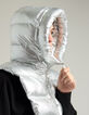 Capuche doudoune argent nylon Femme-4 Capuche doudoune argent nylon Femme-4