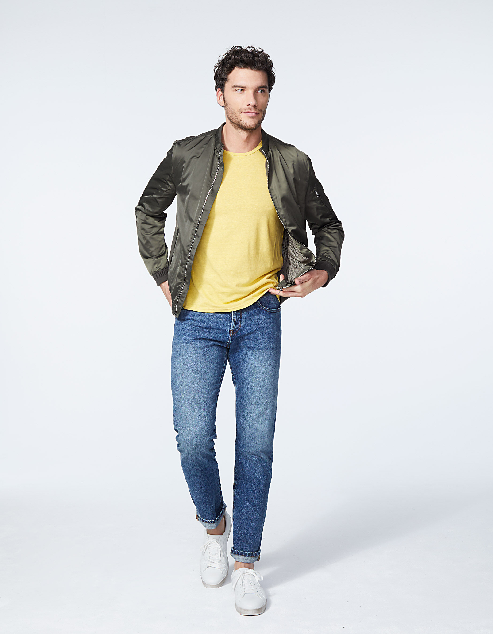 Remera amarilla hombre clearance