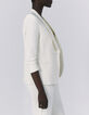 Women’s yellow tone-on-tone foil soft linen vest top-5