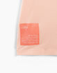 Camiseta cropped rosa pastel borde acanalado niña-5