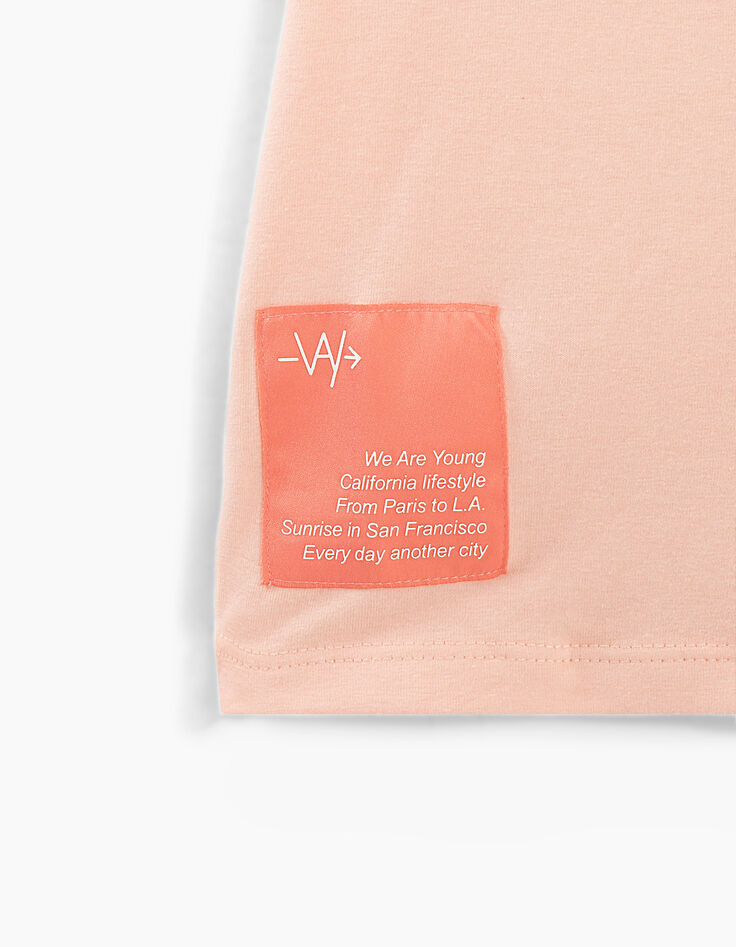 Camiseta cropped rosa pastel borde acanalado niña-5 Camiseta cropped rosa pastel borde acanalado niña-5