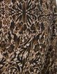Women’s arabesque print Victorian high neck loose blouse-5
