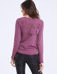 Tee-shirt parme visuel dos "Rock in L.A" femme-3