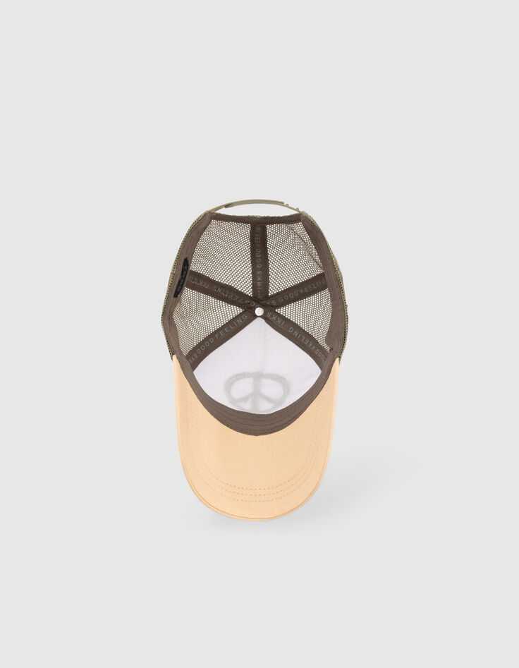 Casquette tricolore broderie peace & love garçon-3