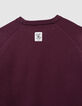Robe pull bordeaux tricot fille-8