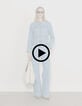 Veste en jean bleu waterless sans col Femme-7 Veste en jean bleu waterless sans col Femme-7