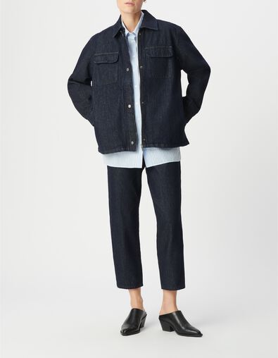 Dames Saharienne met rits in raw denim gerecycled katoen - IKKS