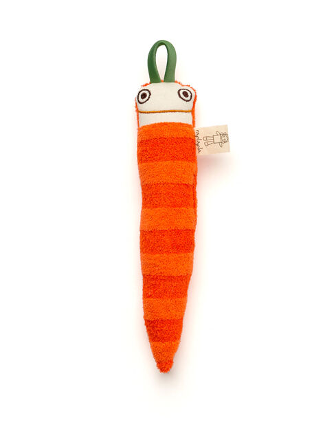 RAPLAPLA Fabric carrot that tinkles when shaken